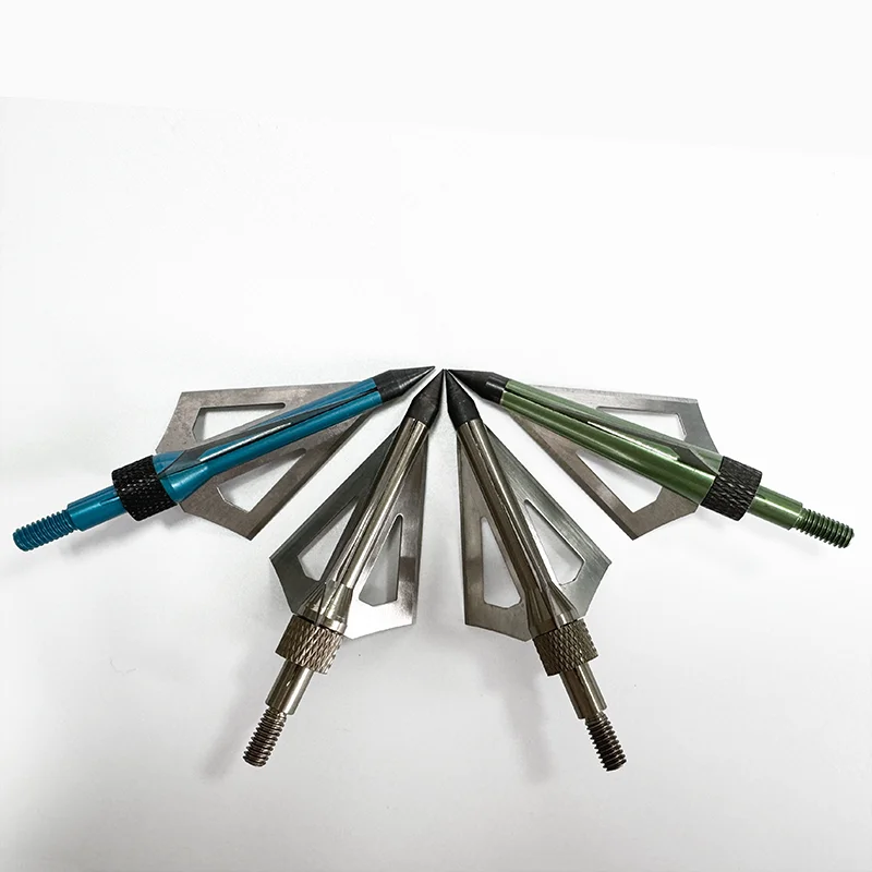 Archery 100gr Hunting Broadheads Bow Aluminium Alloy Arrow Head Tips Point Outdoor Accessories Fish Hunting Broadhead Arrow Tip