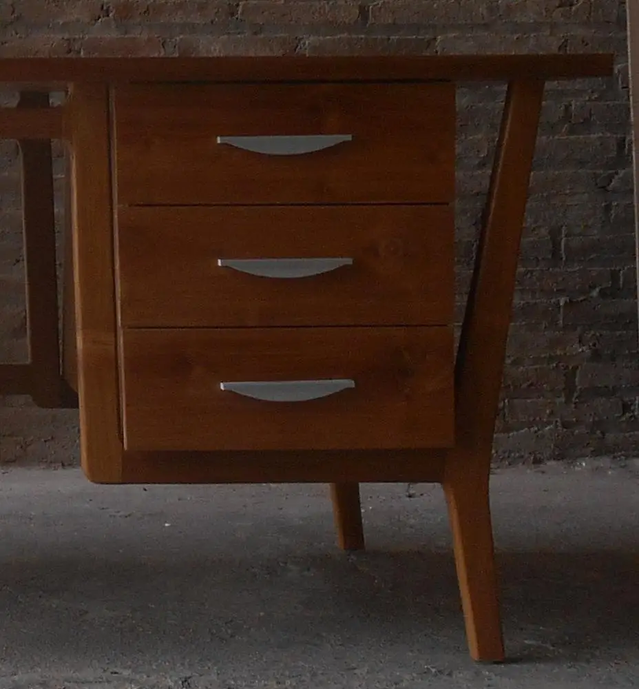 Retro Modern Teak Wood Desk Furniture