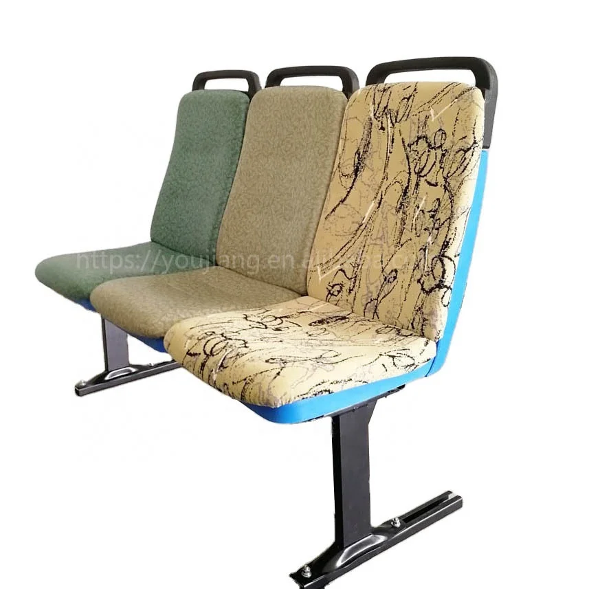 Low price durable plastic school bus chair with cushion