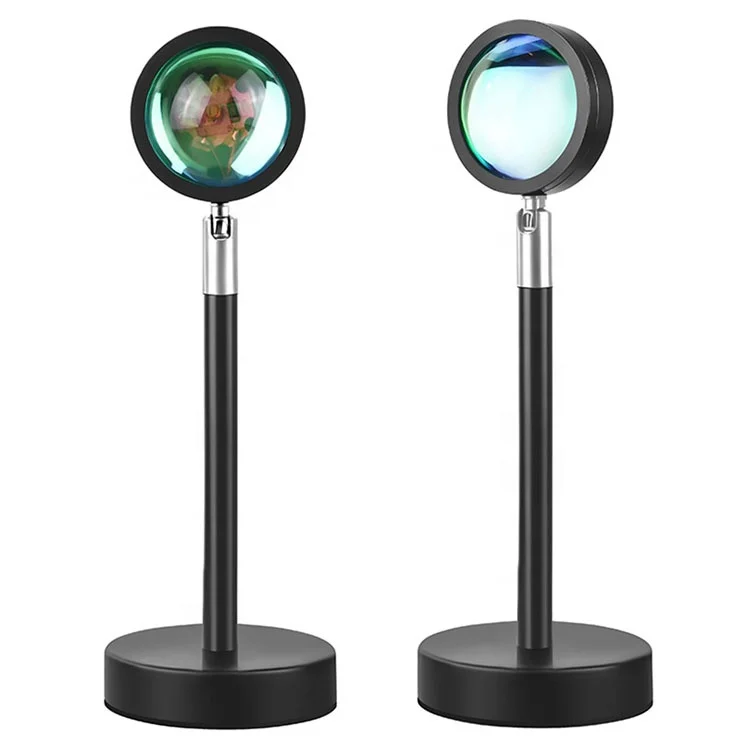 
Sunset Projection Lamp 180 Degree Rotation Sunset Night Light USB Romantic Rainbow Projection Lamp For Party Theme Bedroom Decor 