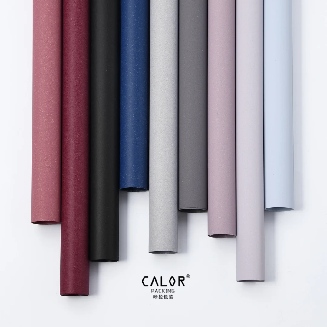 CALOR the flower packaging material with only paper is not easy to waterproof