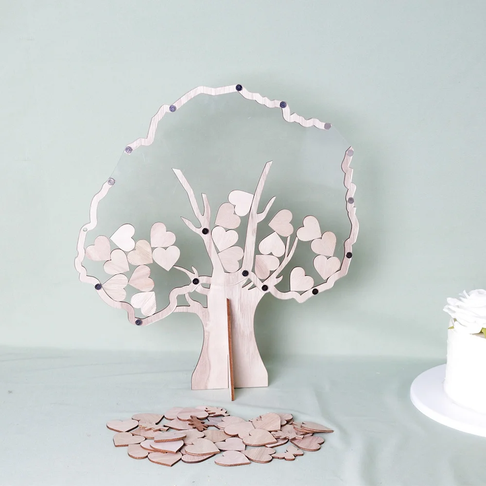 Wedding Tree Guest Book Tree Drop Box personalized rustic Tree Shaped Dropbox Wedding Guest Books