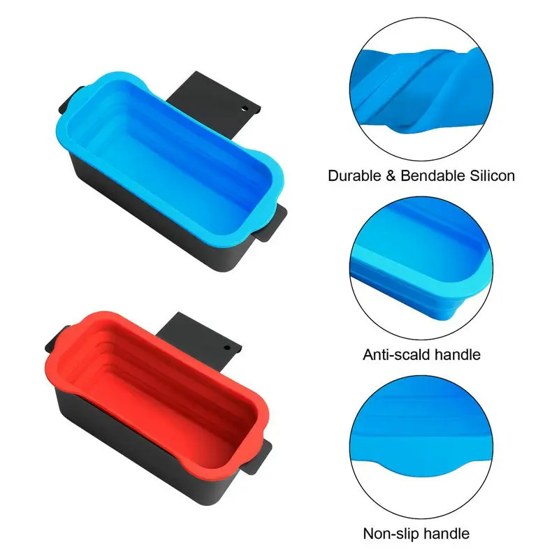 Griddle Accessories 2 Pack Blackstone Drip Pan Liners Reusable Silicone Grease Cup Liners For Blackstone Grease Cup Liners