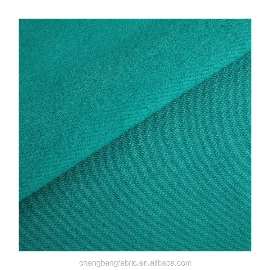 320gsm 50% cotton 50% polyester brushed french terry fleece fabric for sweatshirt hoodie