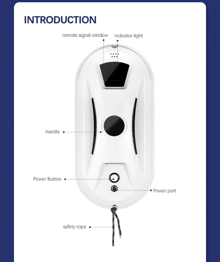 W13 Smart Window Vacuum Cleaner Skyscraper Indoor/outdoor Automatic Water Spray Glass Cleaning Robot