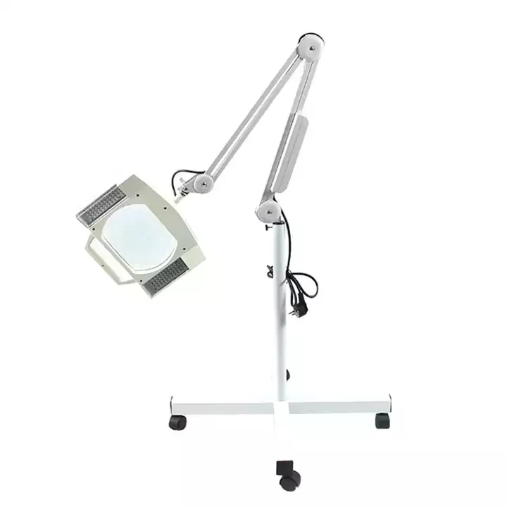 Dimmable cosmetic magnifying lamp Adjustable Arm glass light dental machine
