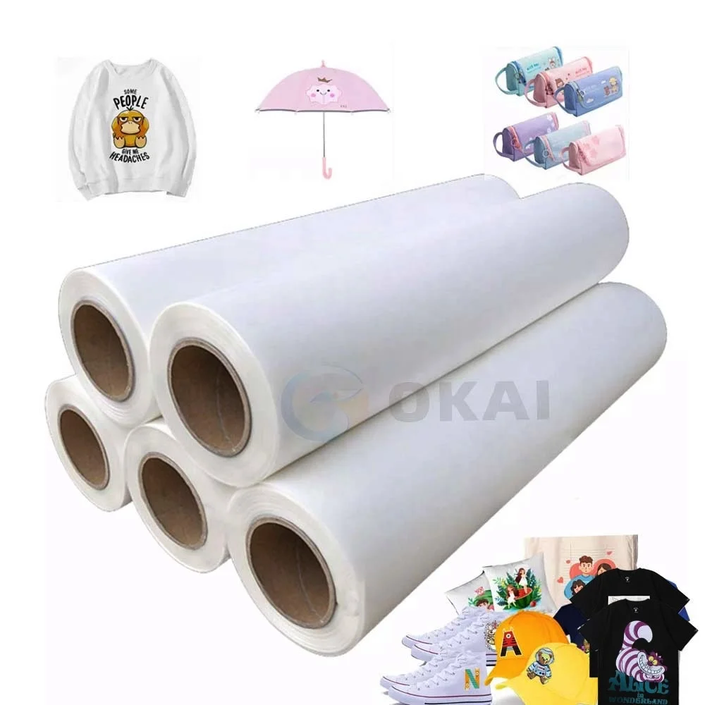dtf paper transfer printing film 60cm 30cm 33cm dtf pet film clear pet film