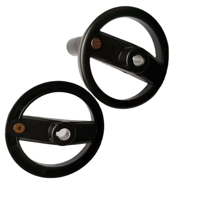CHINA Sale  Aluminum 2 Spoked handwheel with Retractable handle handwheel D125MM