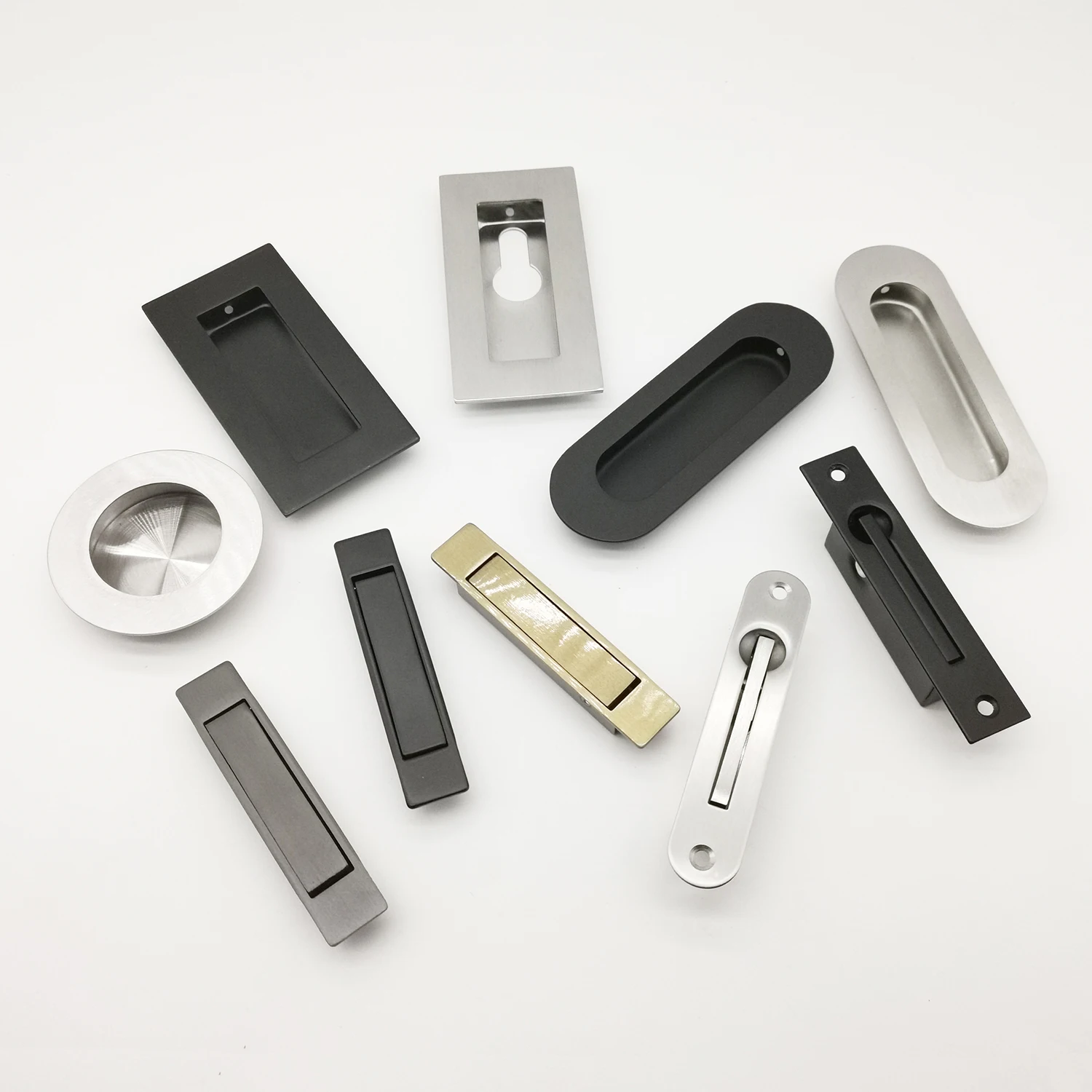 Скрытая дверная ручка из нержавеющей стали, скрытая мебель, металлический шкаф, встраиваемая выдвижная ручка