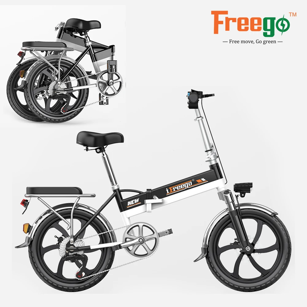  Freego EB-20 20-дюймовый фара для электровелосипеда в 2020 мини портативный складной электровелосипед 280 Вт электрического