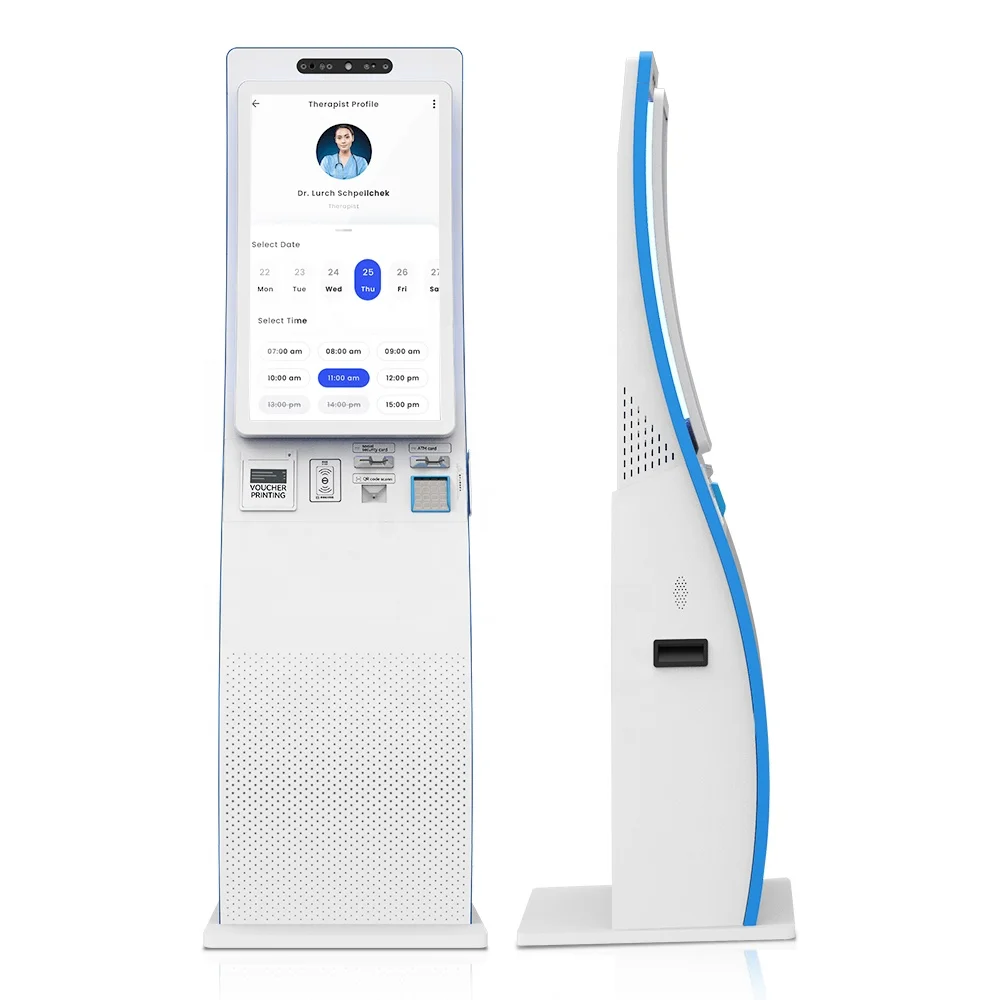 supermarket self-ordering kiosks printer machine cashless atm Ticketing Printing Kiosk for sale