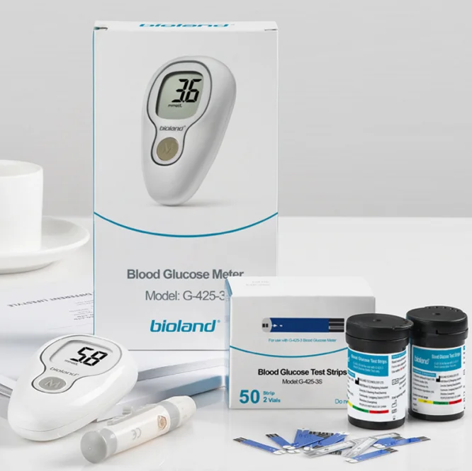 Home health intelligent portable blood glucose meter HD display blood glucose meter
