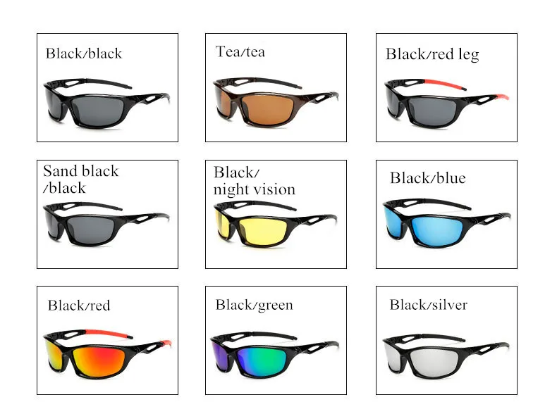 uv400 outdoor biking windshield polarized sport sunglasses