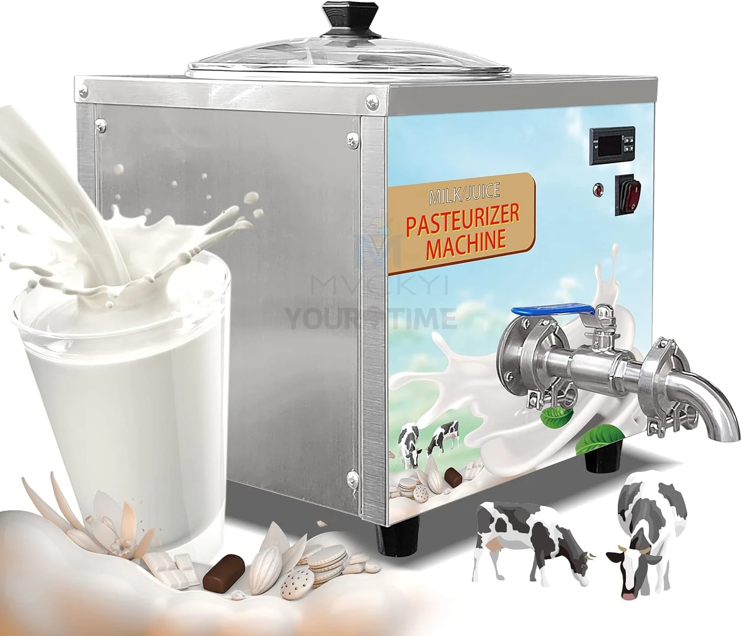 YourTime 14L Small Ice Cream Pasteurizer Machine With CE Batch Pasteurizer Milk Pasteurization machine For Gelato Ice Cream