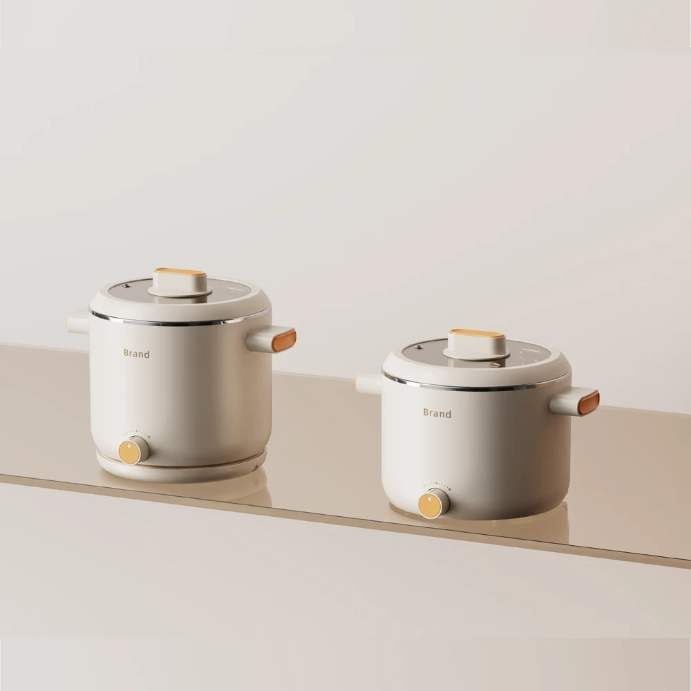 Customized 120V/220V US plug double layers electric cooker pot noodle cooker for Boiling Milk, Eggs, Soup and Maggi/Noodles