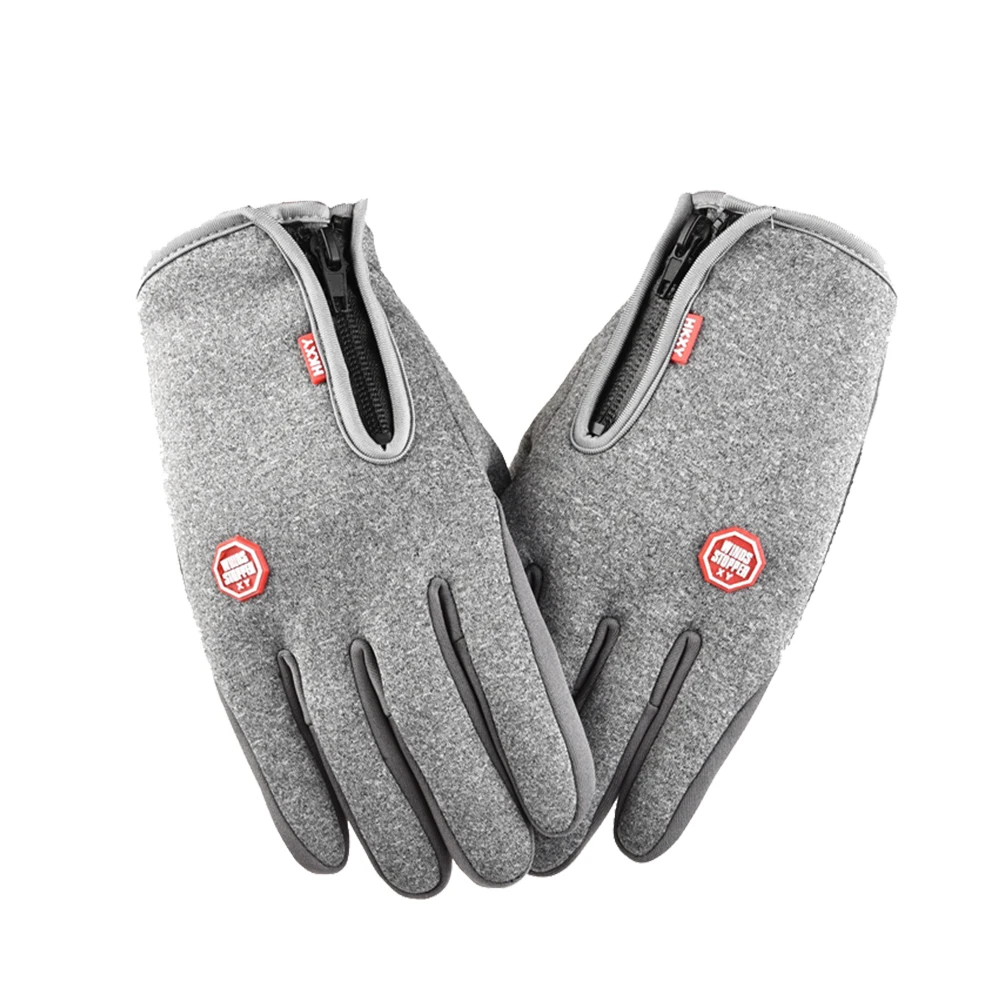 Hot sale Zipper Ridding Gloves Touch Screen Warm and Waterproof Movement Mountaineering Ski Gloves
