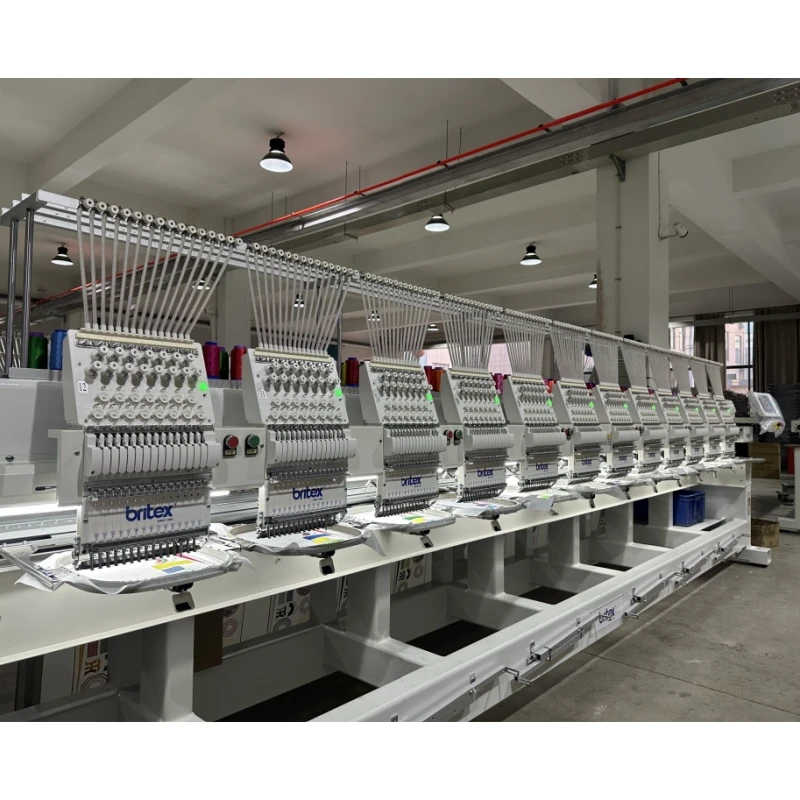 BR-1512 Multi-head computerized embroidery machine for flat,garment ,T-shirt,cap embroidery