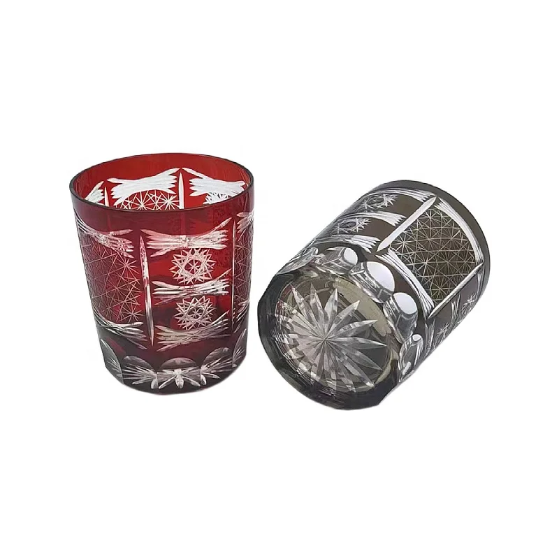 new stock promotional wholesale hand made crossing cut to clear water wine glass tumbler