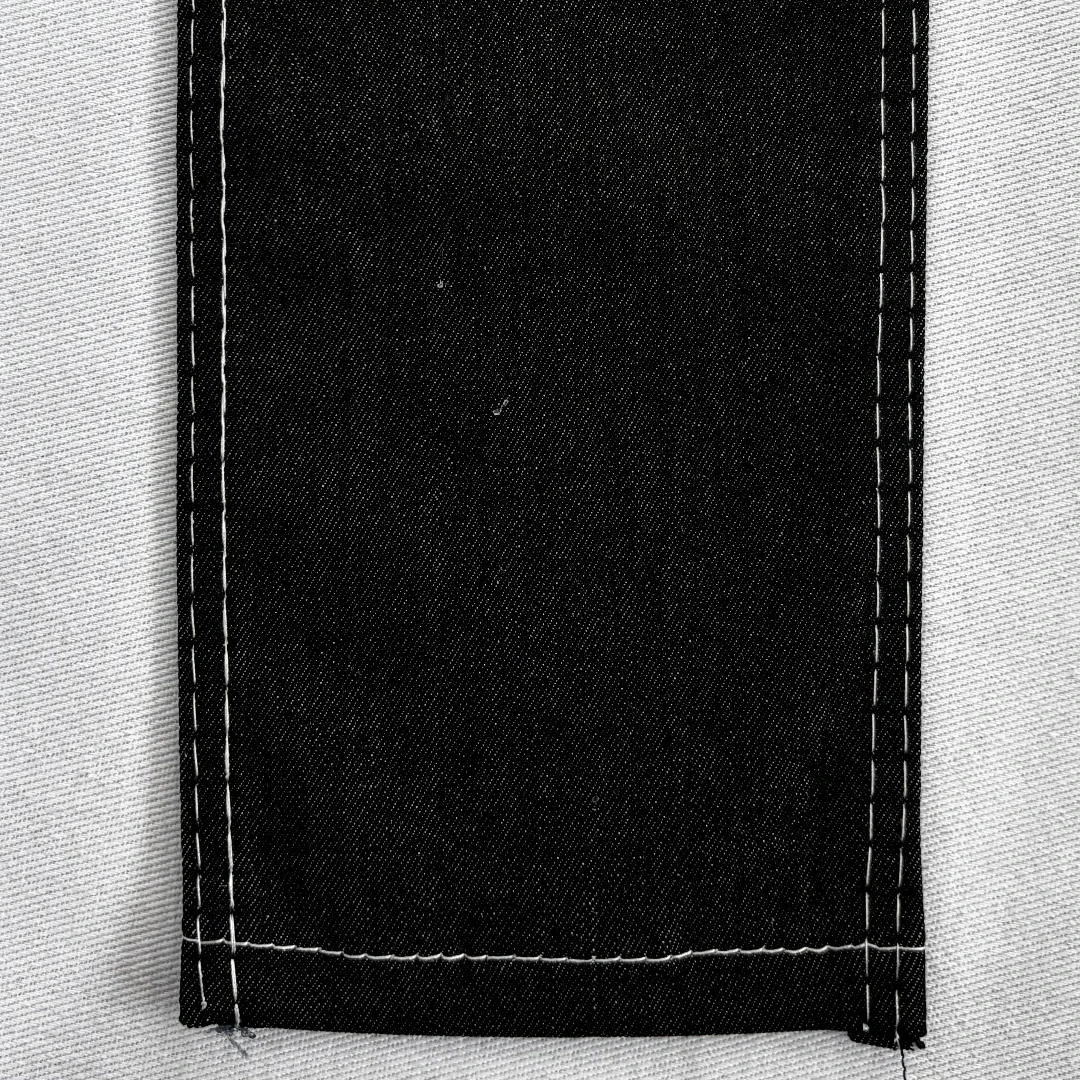 Custom Weight Denim Fabric High Quality Soft Feel Shirts Dresses Suits Blouses Black Oil Painting Full Denim Fabric