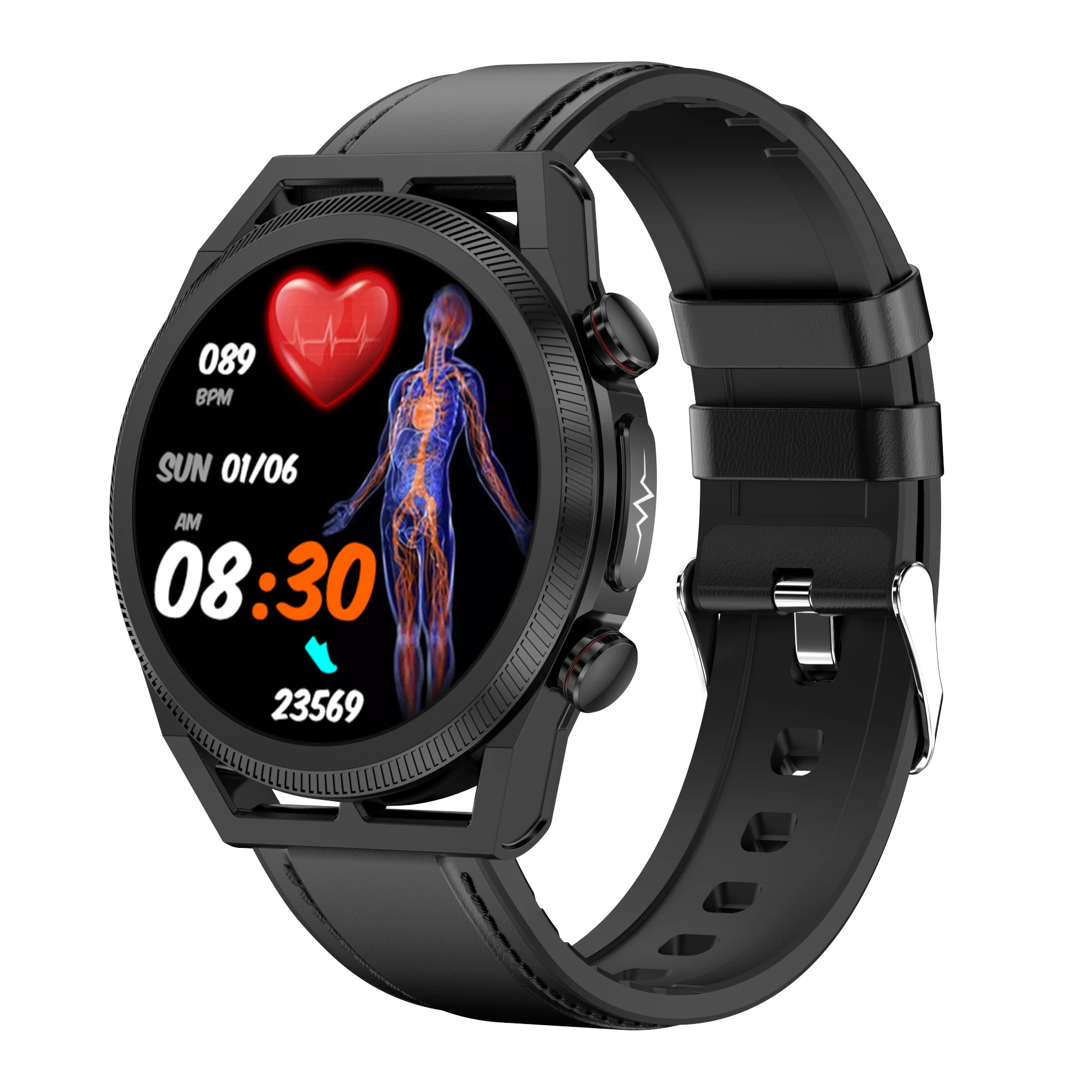 ET310 ECG non-invasive blood glucose measurement uric acid smart watch blood lipid HRV-AI medical diagnosis SOS et310 smartwatch