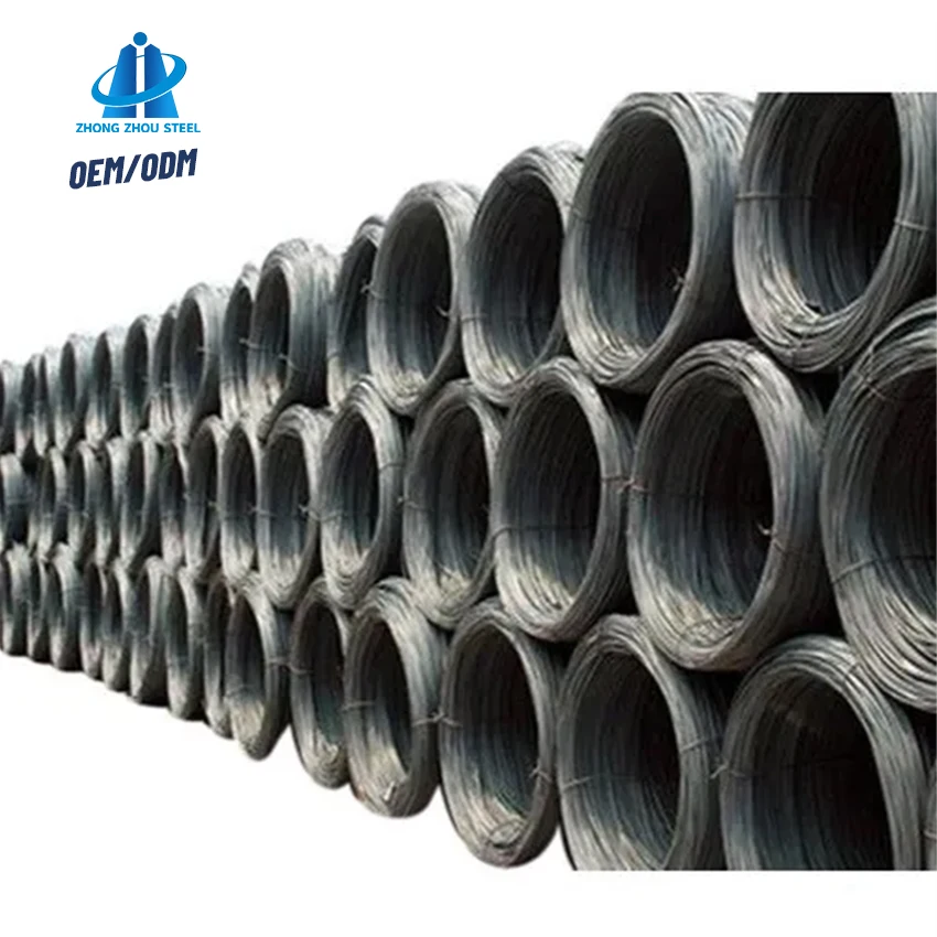 China Factory Electric Wire Iron Wire SAE1008 SAE1006 Q215 Q235 6.5mm 7.0mm Carbon Steel Wire Rod