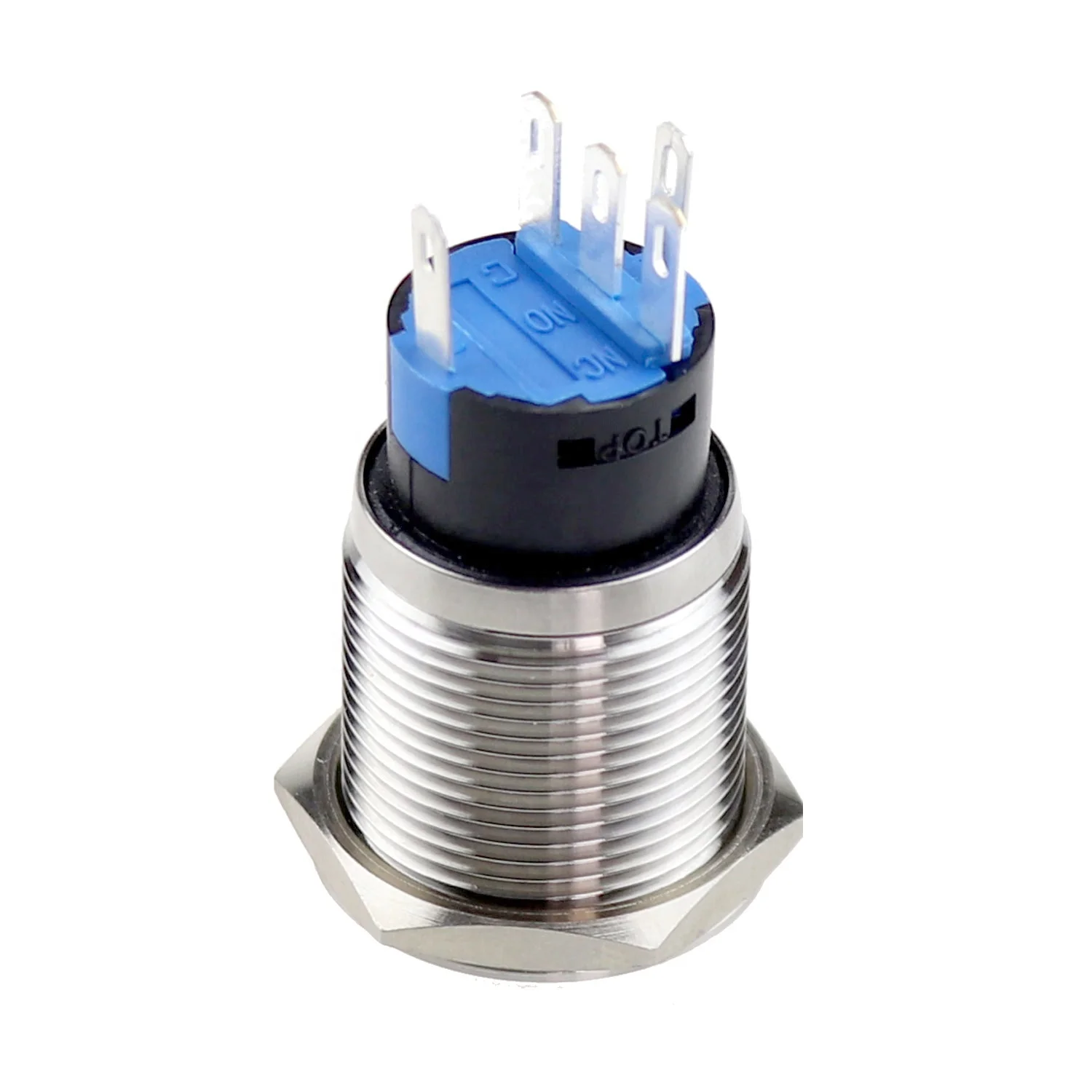 19mm auto engine ignition starter ac power latching push button with led light