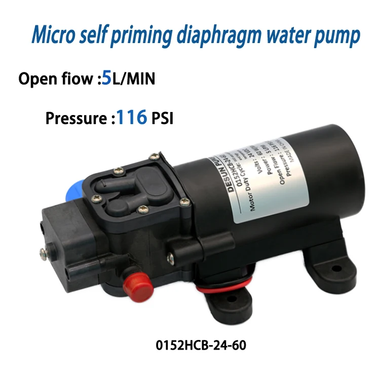 Desun 0152 HCB 12v 24v dc Self Priming diaphragm water pump mini automatic home booster water pump