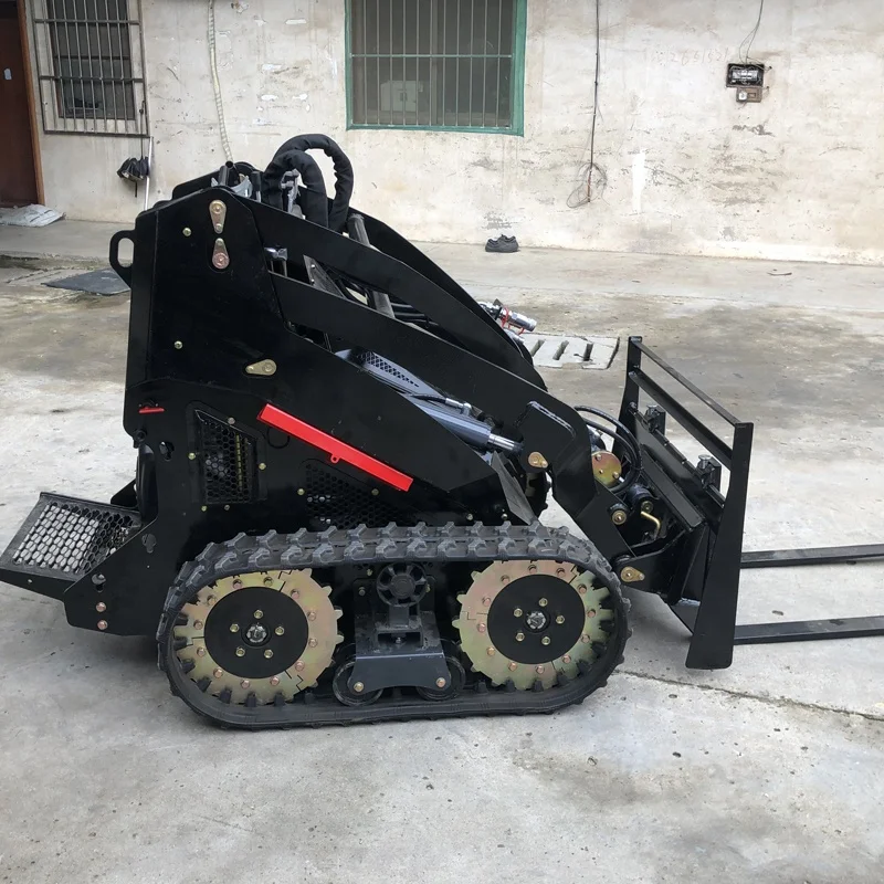 Small Skid Steer  Loader With Bucket Mini Skid Steer Loader Attachment For Sale