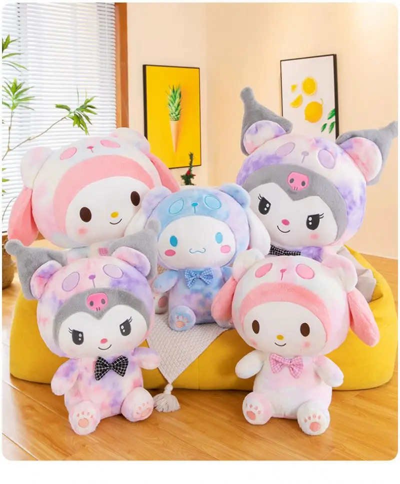 Высококачественная Мягкая кукла Cinnamoroll 30 см Kawaii Sanrio мультяшная плюшевая игрушка