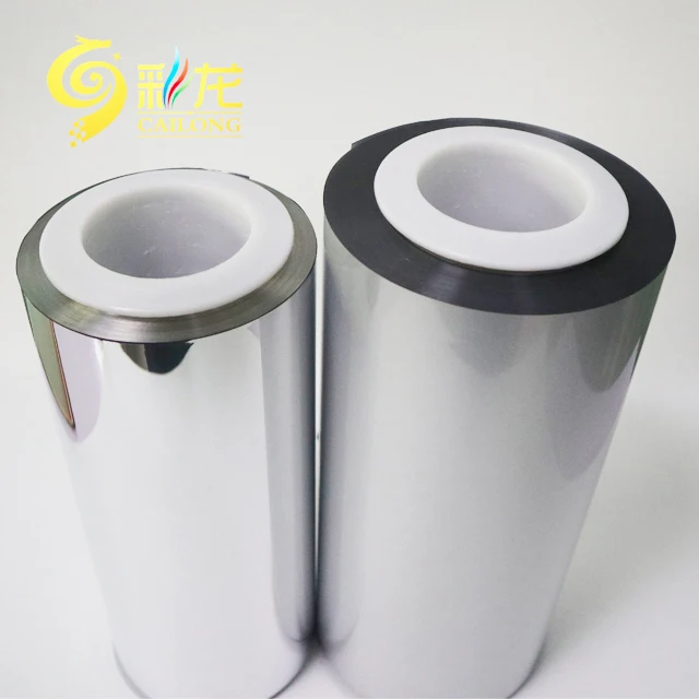 Matte pet metallized film vacuum metallized pet film China top metallized  machine