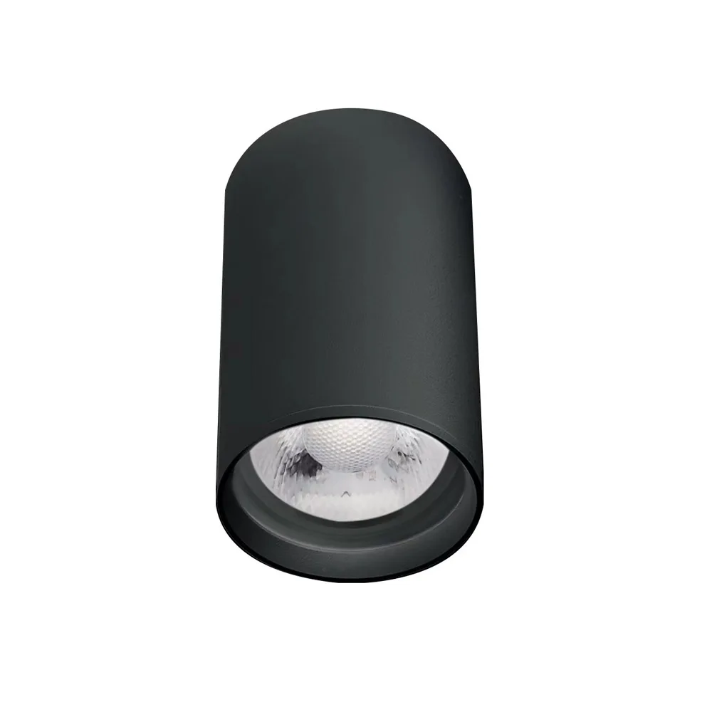 Modern GU10 Downlight Lamp Housing Sand Black Surface Mounted Downlight Fixture For indoor House Hotel Room