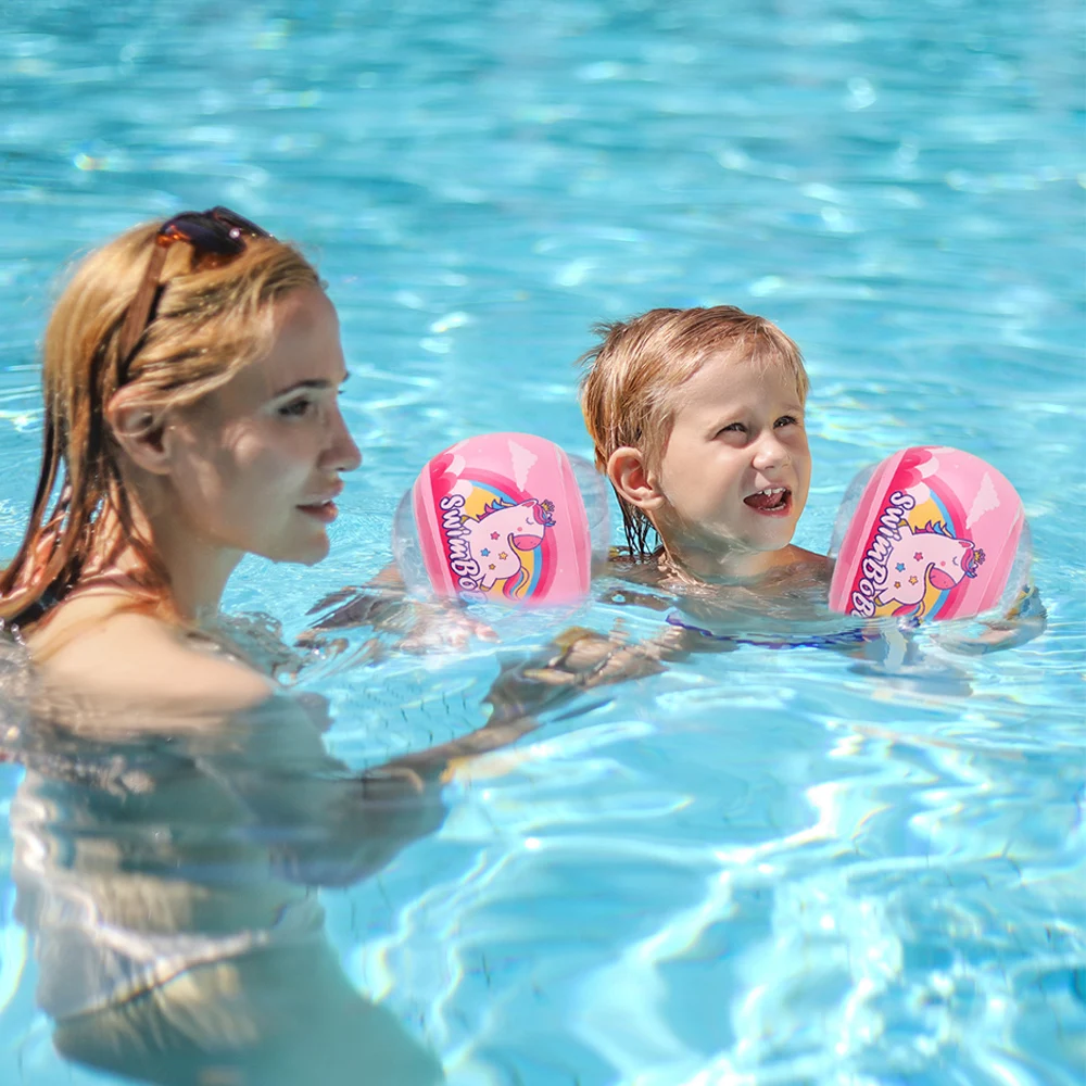 Swimbobo летняя голубая акула плавание для взрослых детей безопасный материал ПВХ нарукавные нарукавники надувные плавательные кольца для плавания