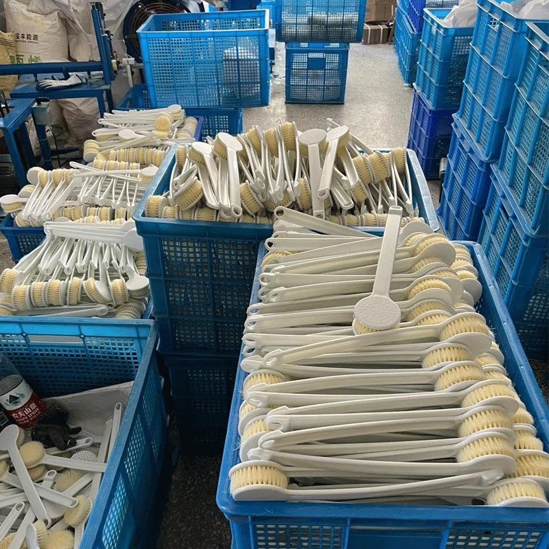 Japanese High Quality Back Rubbing Bath Brush Body Exfoliating Bath Brush PP+Nylon Soft Hair Bath Brush