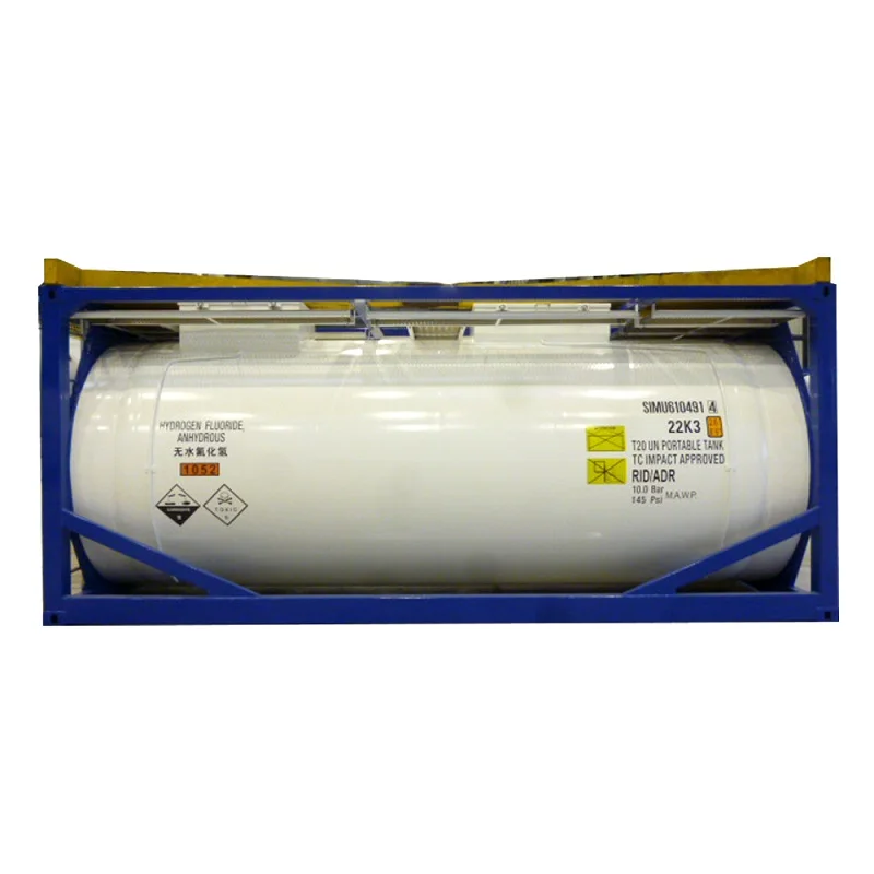 Quality assurance steel iso tank high purity hydrofluoric acid anhydrous hydrogen fluoride acid