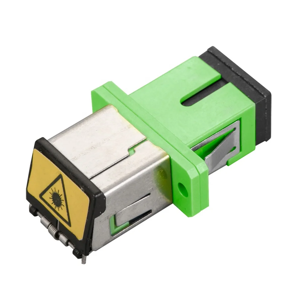 
Fiber optical fc apc sma adapter metal simplex fiber optic sc adapter with shutter 