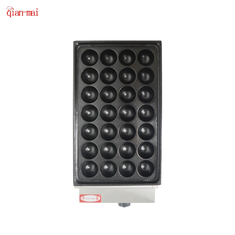 Commercial Electricity Fish Ball Waffle Machine Wholesale 28 Holes Non-stick Snack Round Ball Machine Plate Grill Machine