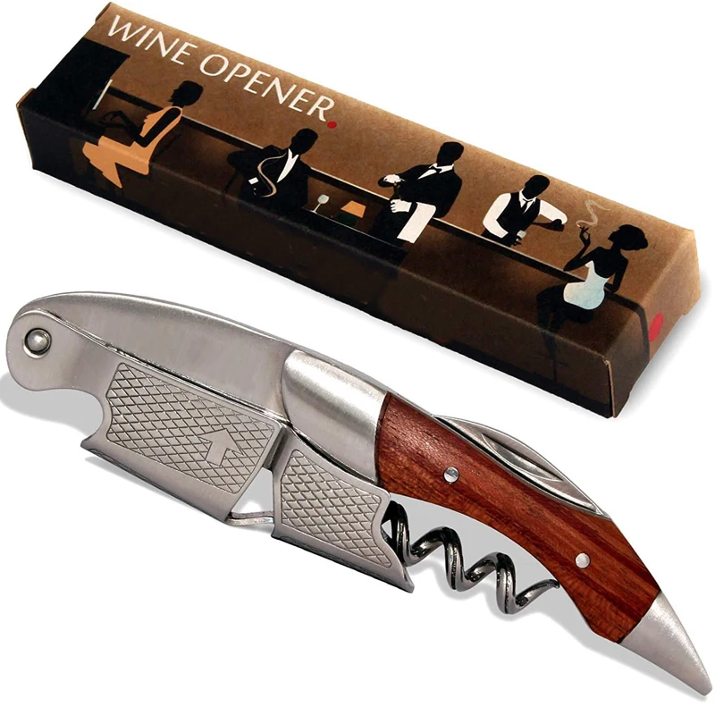 Professional Waiters Corkscrew This Wine Opener is Used to Open Beer and Wine Bottles by Waiters Sommelier and Bartenders