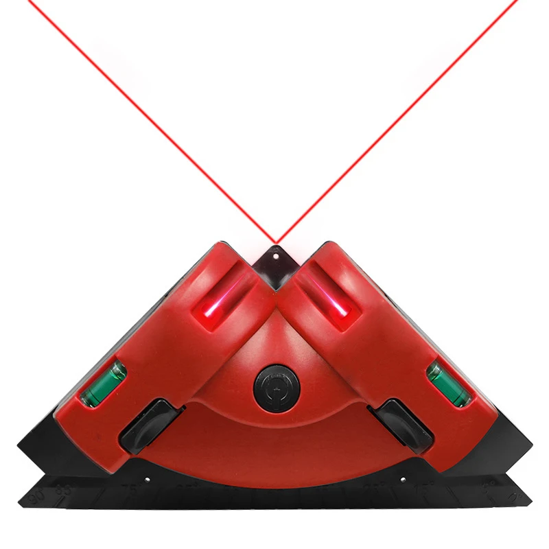 90 Degree Square Laser Level With Suction Cups Right Angle Cross Line Laser Level