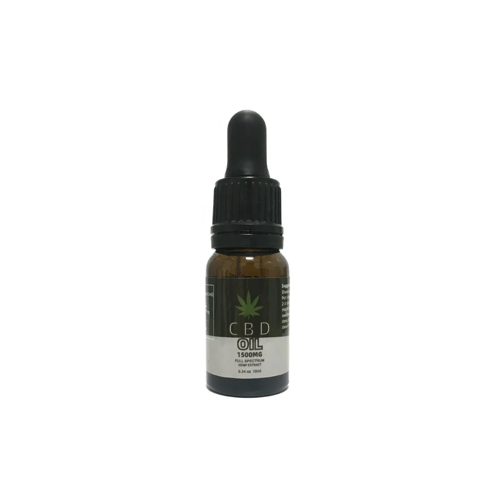
In stock 10ml low MOQ natural organic hemp extract CBD oil for Relieve pain and help sleep 