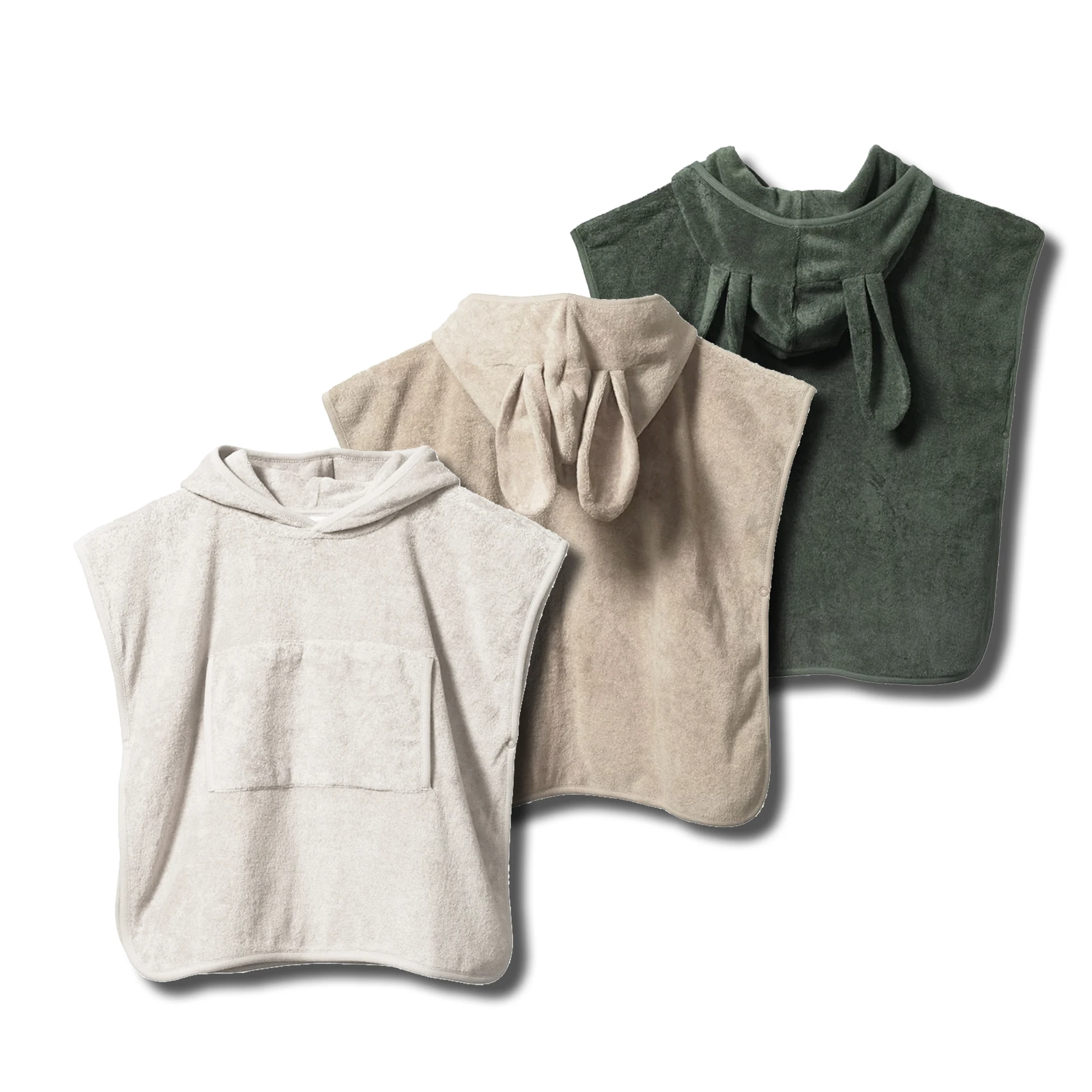 Детское пляжное полотенце с капюшоном и 100%