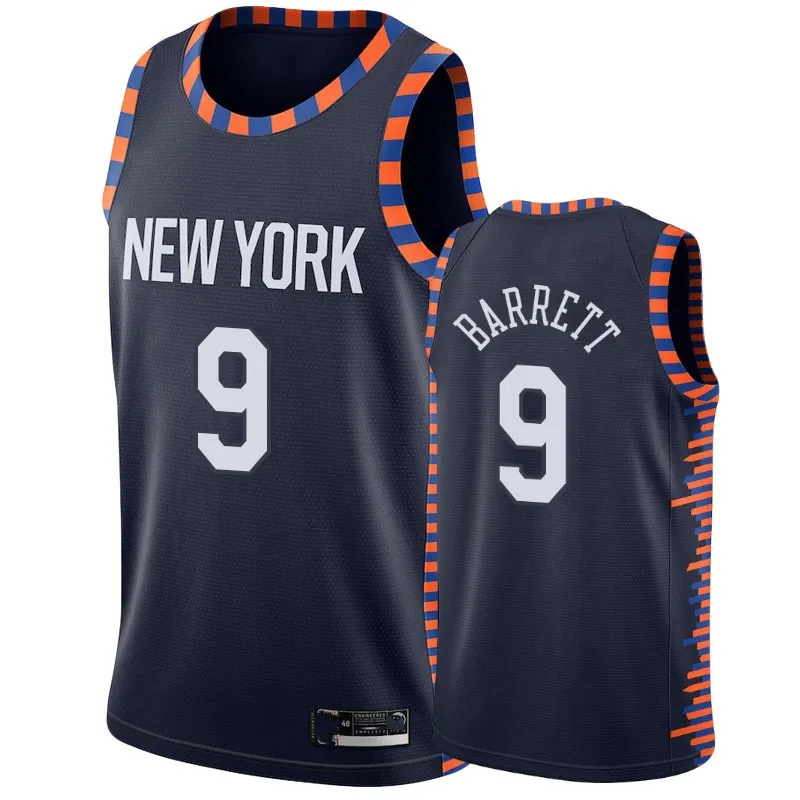 
New Style Wholesale China Cheap Custom Logo Stitched New York Knick Basketball Jerseys Barrett Porzingis Anthony Ewing Harlen 
