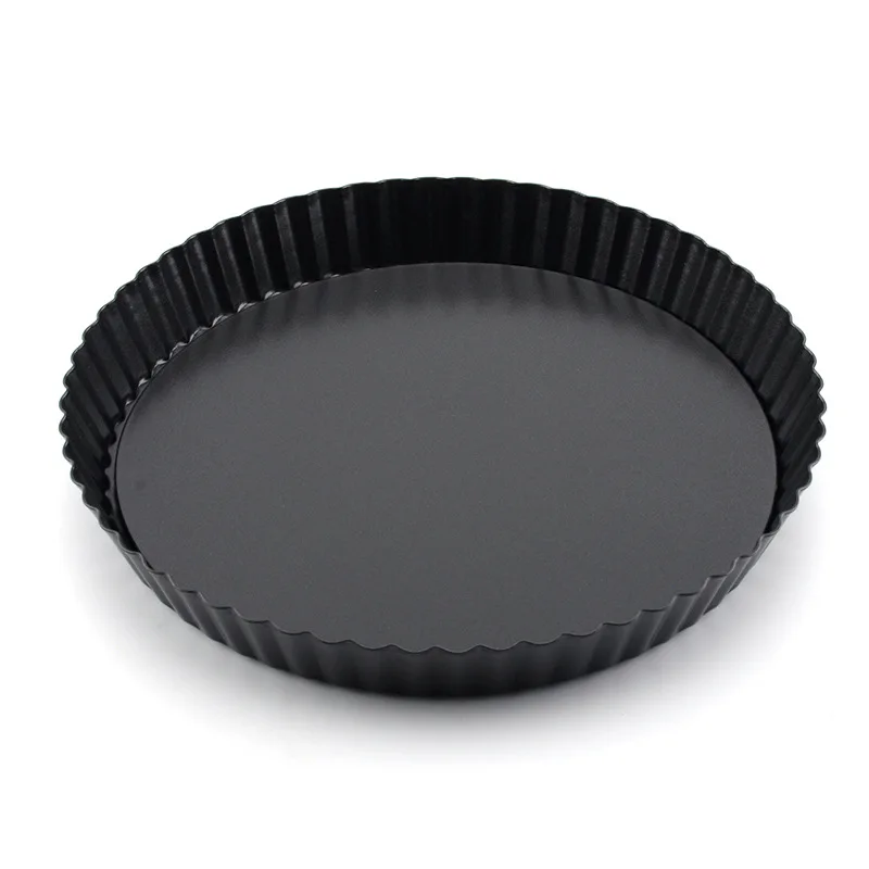 
Wholesale 8-inch movable bottom pizza plate round lace cake mold non stick baking plate baking tools 