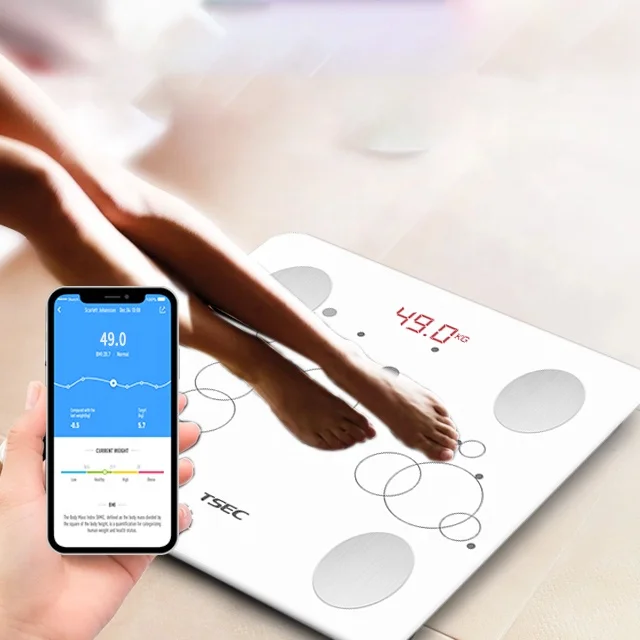 LeaOne Most popular smart weight body scale smart bodyfat download digital scale on mobile phone scale