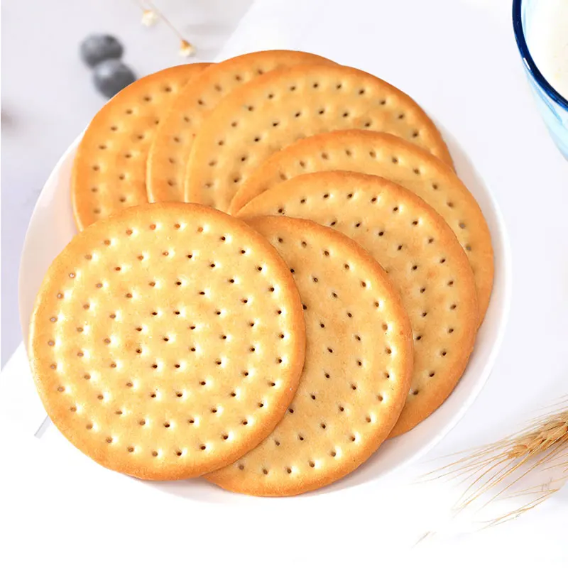 Yixinfoods Custom Brand Custard Cream Milk Biscuit Halal Vegan Organic Protein Biscuits With Calcium