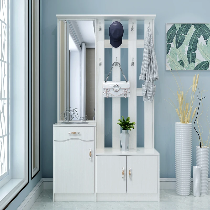 
living room furniture MDF wooden shoe rack cabinet with drawer 