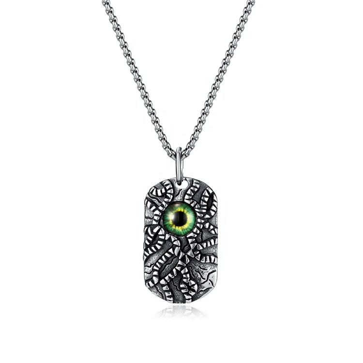 Fashion Jewelry New Men Necklaces With Eye Pendant Stainless Steel  Necklaces For Men 2023 Trendy