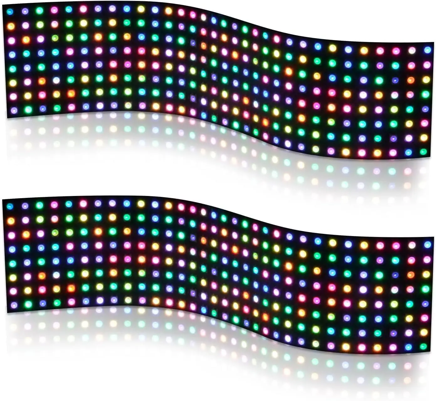 WS2812B RGB LED Digital Flexible Individually Addressable Panel Light WS2812 8x8 16x16  8x32 Module Matrix led sheet light