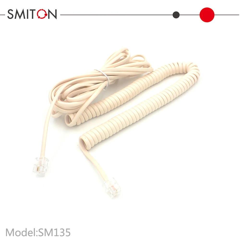 RJ9 Telephone Handset Coil Cord Spiral Cables Indoor home