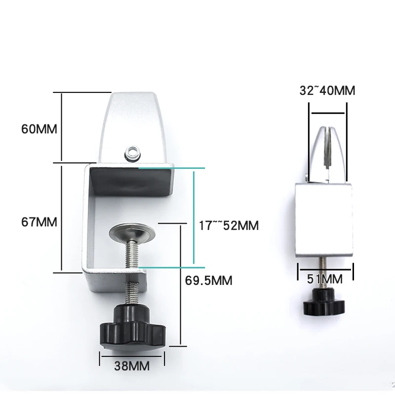 L-shaped screen aluminum desk folder desktop partition baffle clip screen clamp