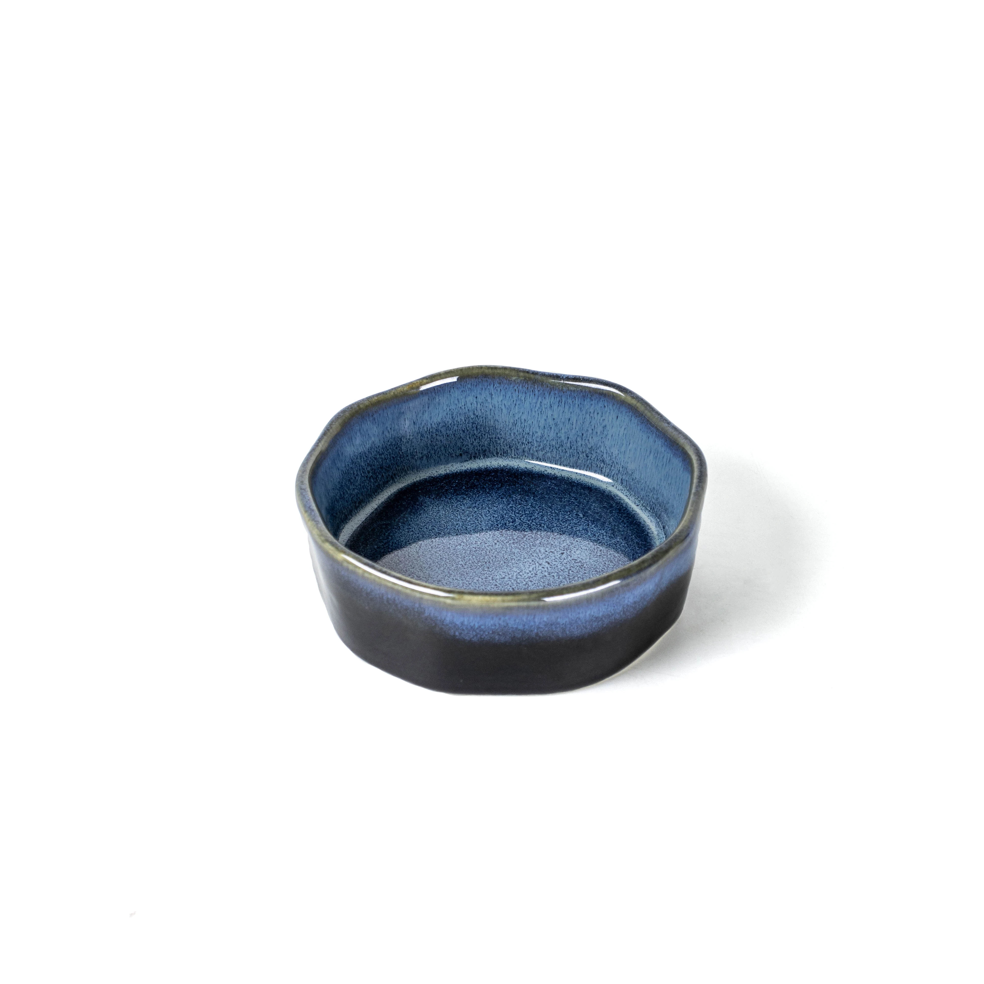 Синие керамические квадратные блюда Ramekins из реактивной глазури, набор блюд для супа из керамики, круглые блюда для выпечки Ramekins, чаша для супа с французским луком